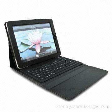 Wireless Bluetooth Keyboard with Leather Case, Suitable for iPad/iPad 2/p1000